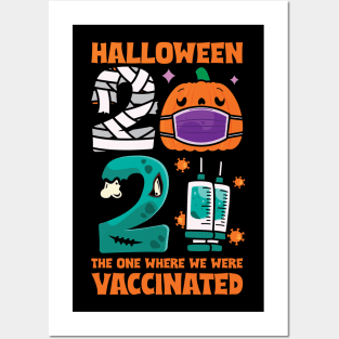 Halloween 2021 Vaccinated Posters and Art